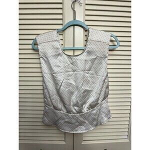 1.State Womens Bon Voyage Satin Polka Dot V-Back Blouse Top BHFO 3536 SIZE M